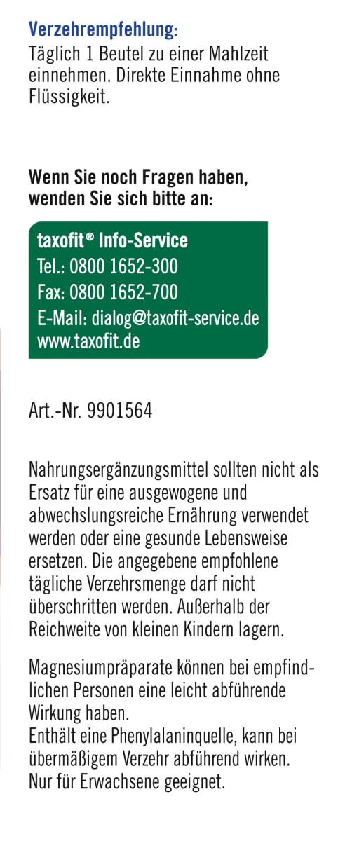 Magnesium 600 + B12 Direkt-Granulat 20 St, 40 g