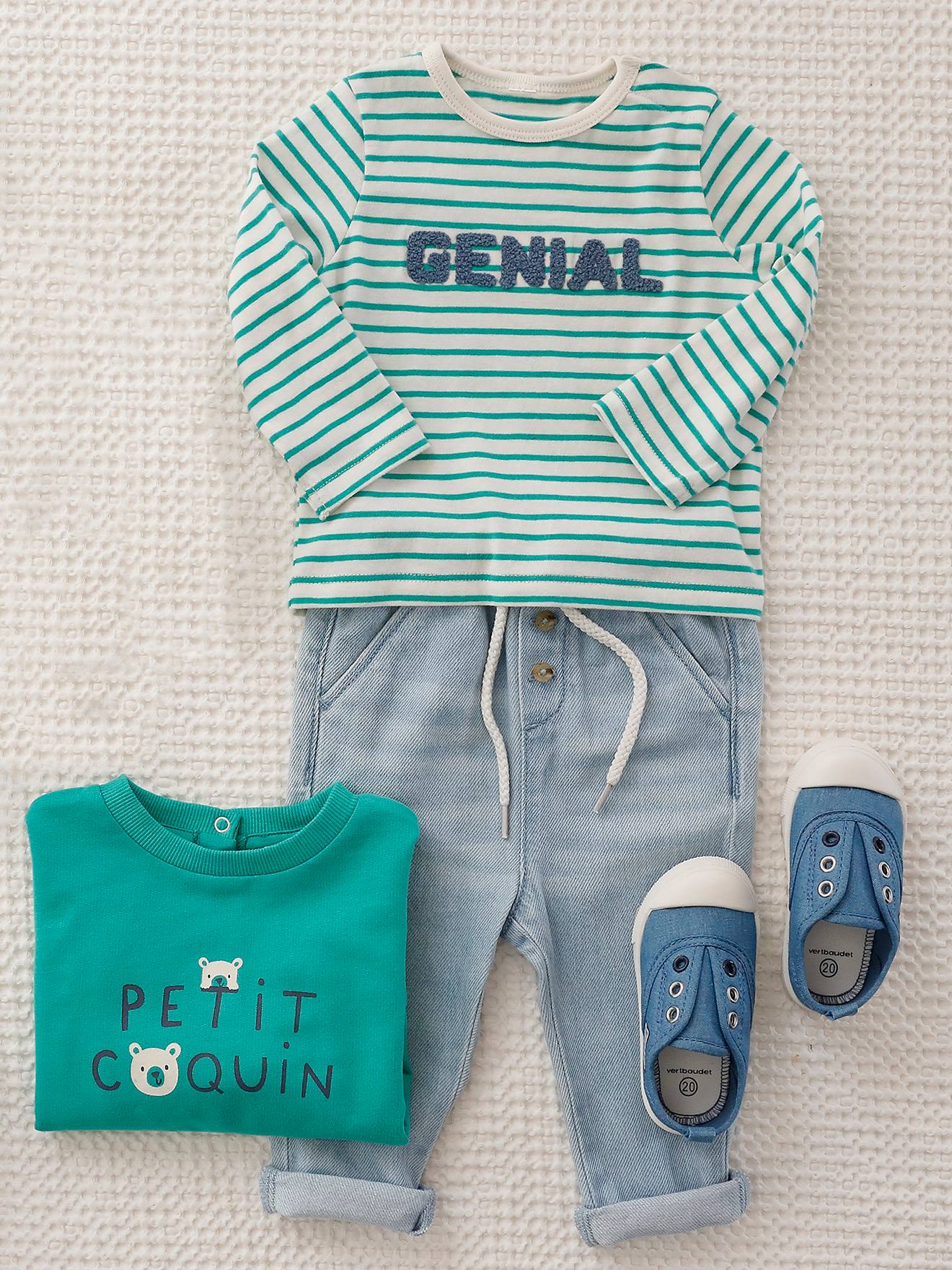 Pantalon en denim léger bébé denim bleached