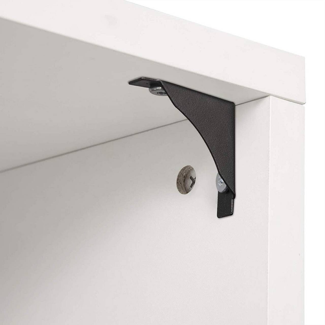Woltu Bartisch (1-St), Stehtisch mit 3 Ablageflächen, aus Metall & MDF