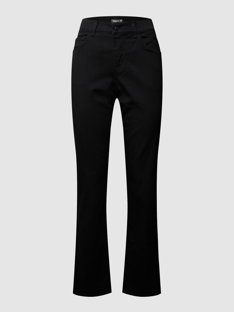 Jeans mit 5-Pocket-Design Modell 'DOLLY' in schwarz