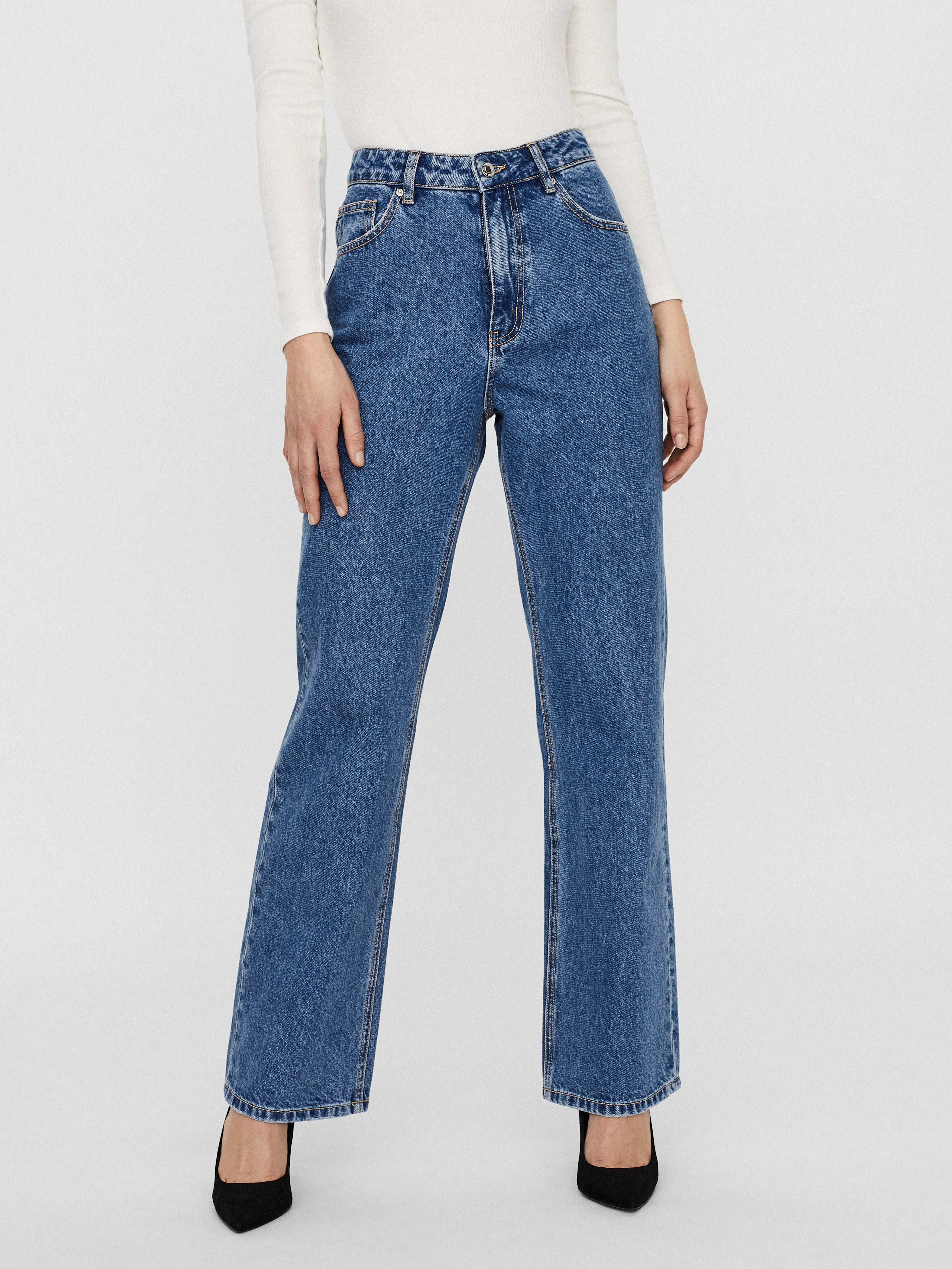 VMKITHY Hohe Taille Locker geschnitten Jeans