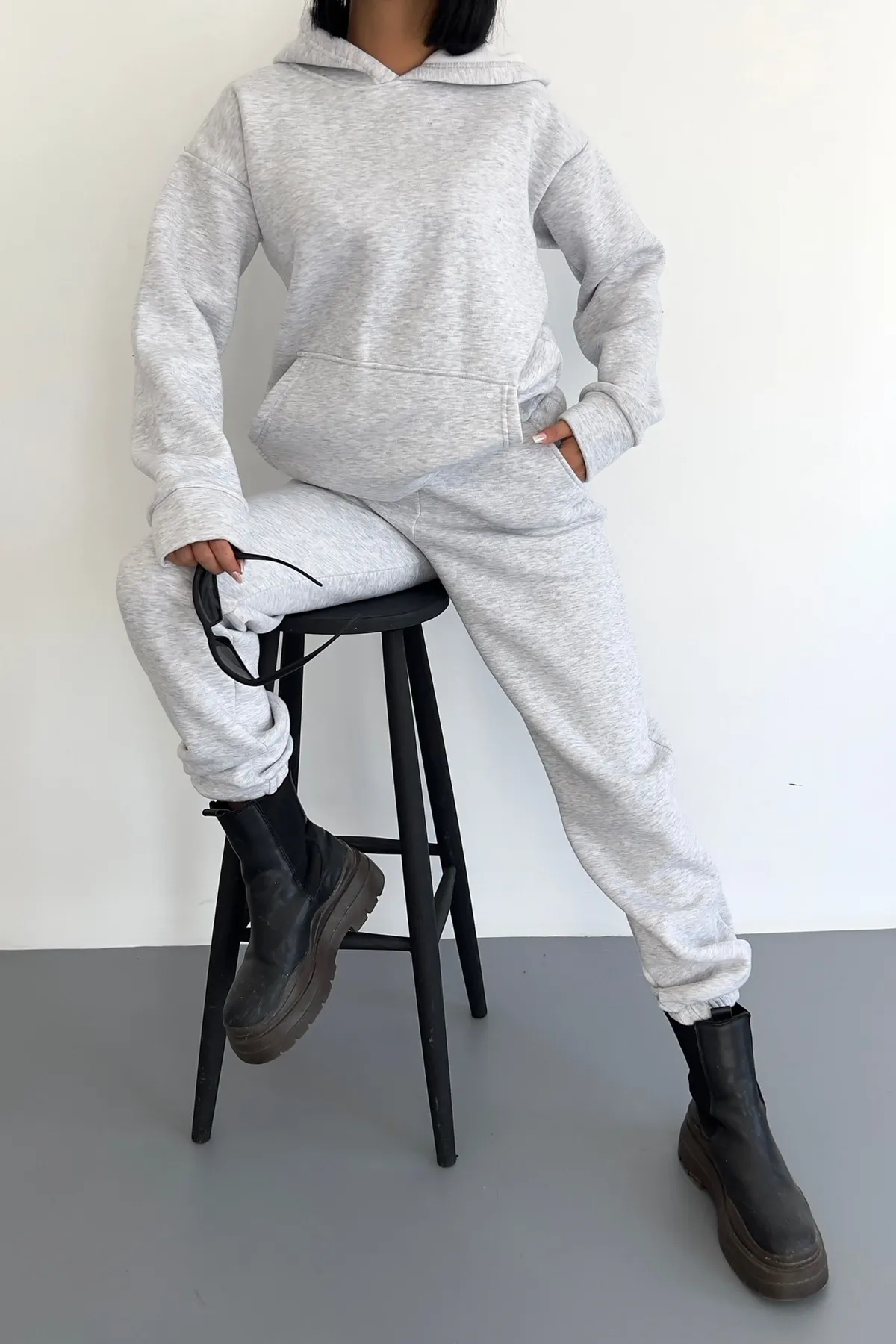 vuvutasarım  Trainingsanzug - Grau - Oversized