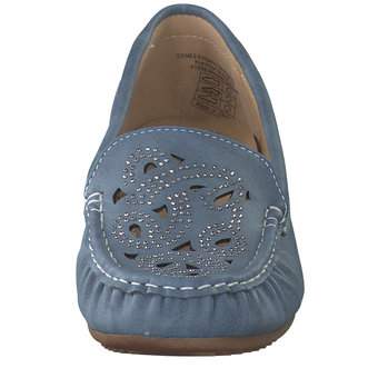 smiling for feet Mokassin in blau