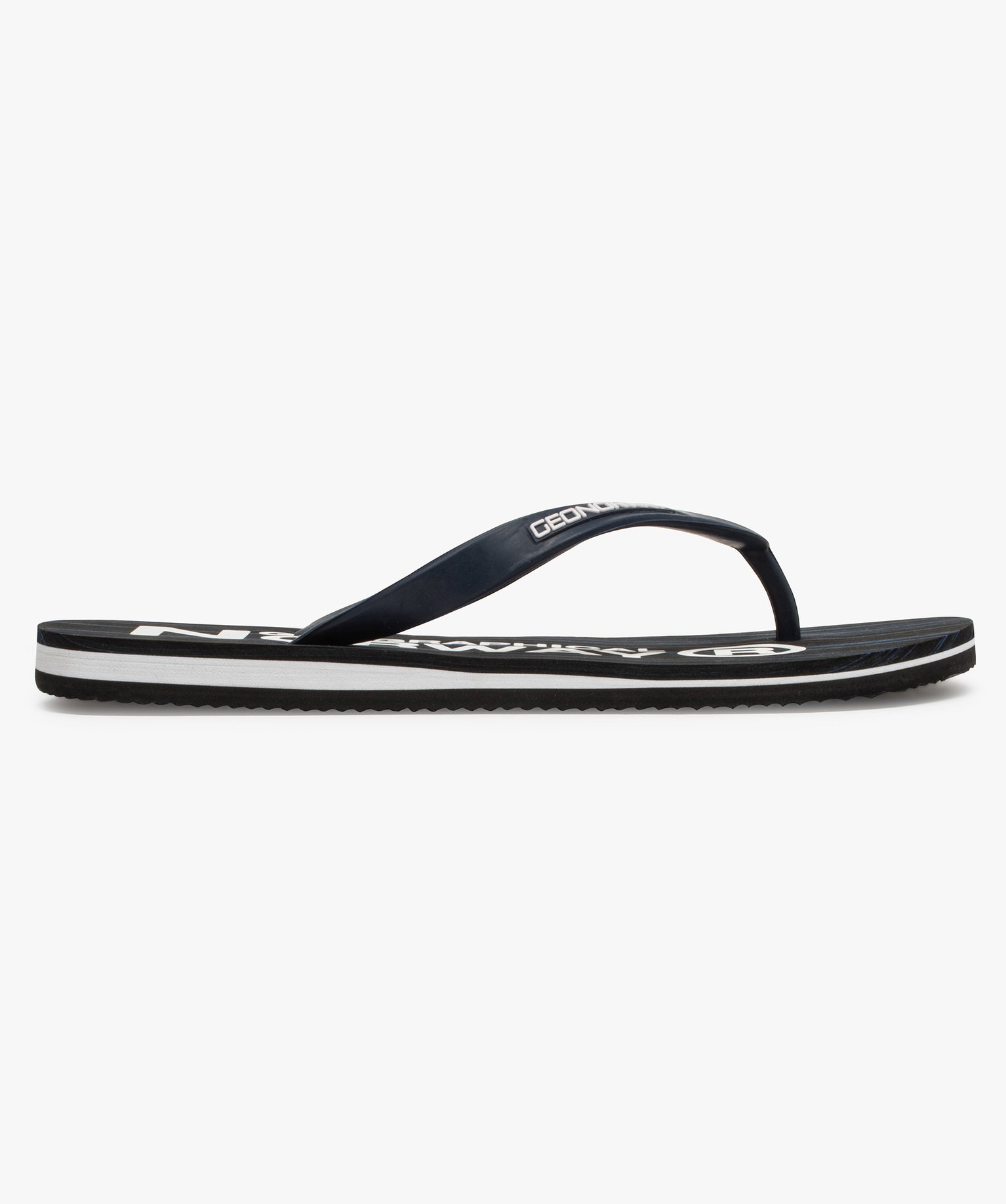 Tongs homme détails contrastés – Geographical Norway bleu | GEMO