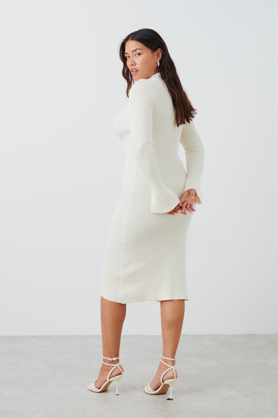 Midi knitted dress