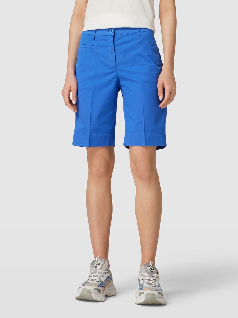 Chino-Shorts mit Bügelfalten Modell 'Marilyn' in blau