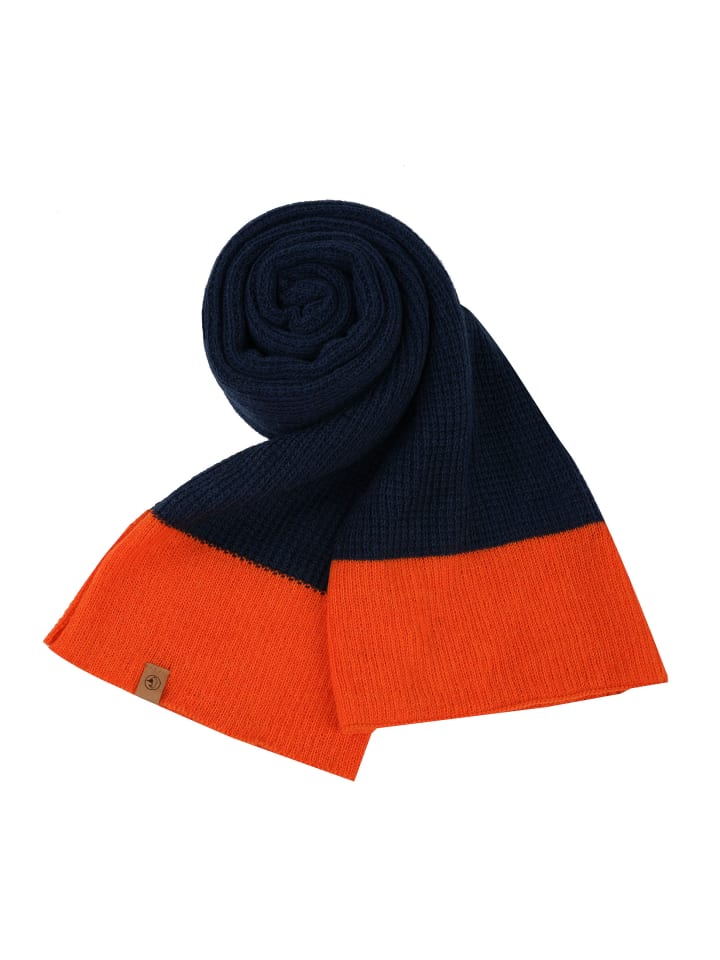 SCHIETWETTER Strick-Schal Alex in navy-orange günstig kaufen onesize