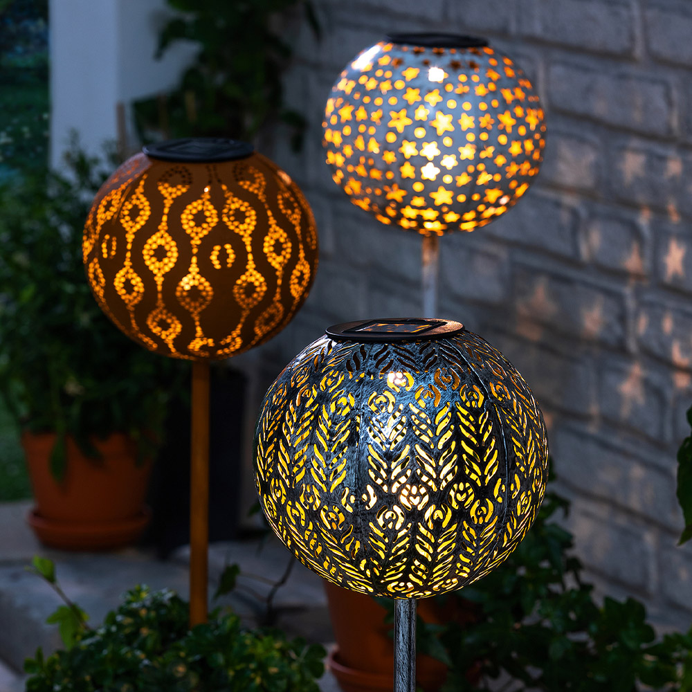 EZSolar LED-Solar-Gartenkugel 
