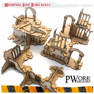 MDF Terrain Scenery: Medieval Lost Burg 03