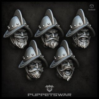 Conquista Troopers Heads (5)