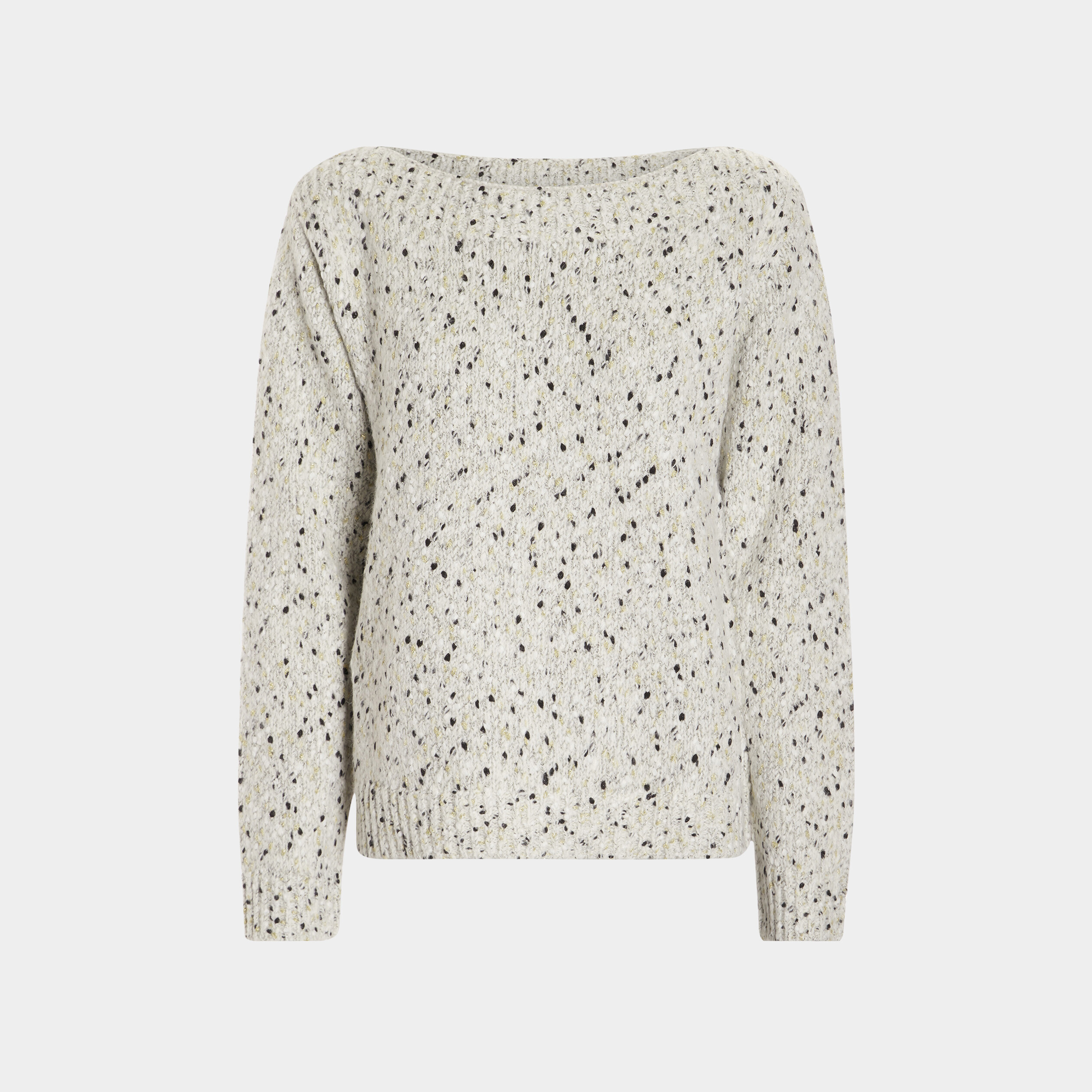 Pull manches longues gris foncé femme | La Halle