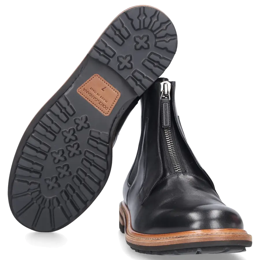 Dolce & Gabbana - Chelsea Boots Kalbsleder - schwarz