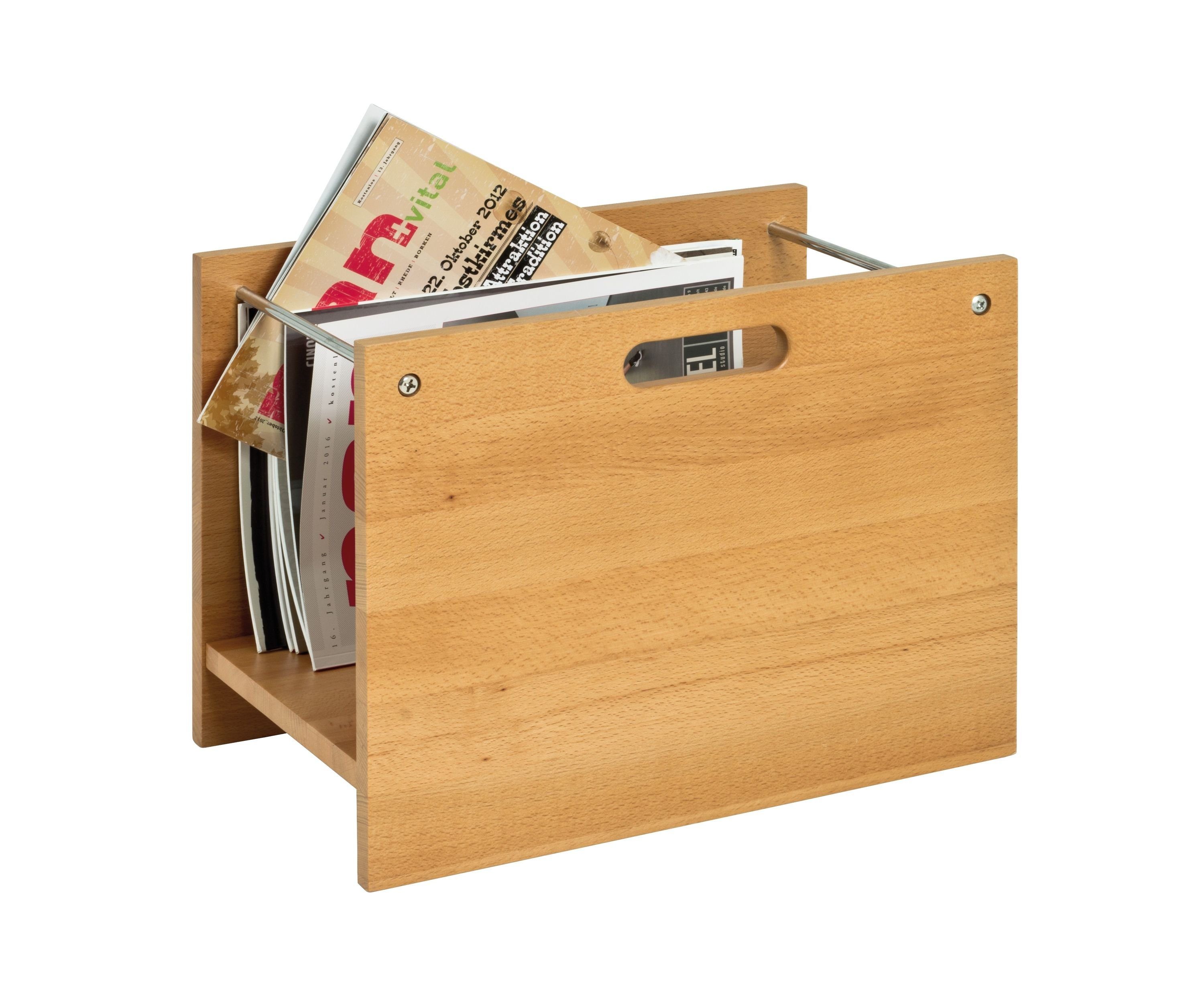 HAKU Zeitungsständer Zeitungsständer, HAKU Möbel Zeitungsständer (BHT 40x30x25 cm) BHT 40x30x25 cm beige