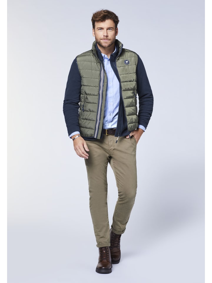 Polo Sylt Fleece-Jacke in Blau günstig kaufen