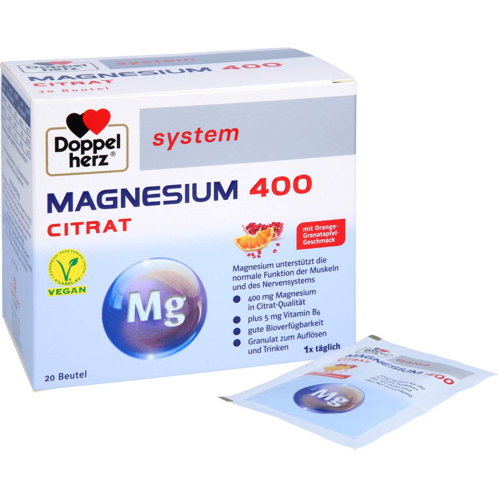 Magnesium 400 Citrat system Granulat