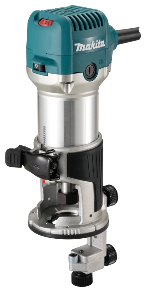 Makita RT0702CX3J kantfres med diverse føtter i Mbox