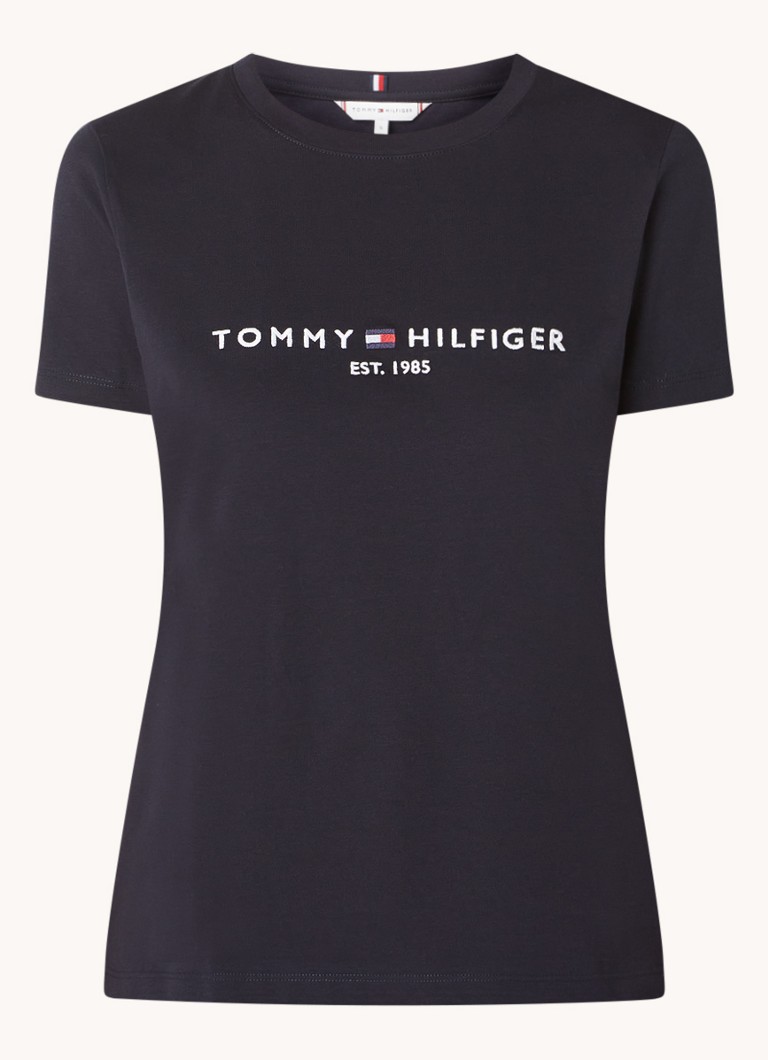 Tommy Hilfiger T-shirt with logo embroidery and round neck