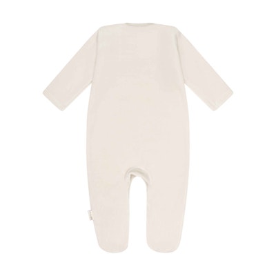 Strampler langarm GOTS, beige