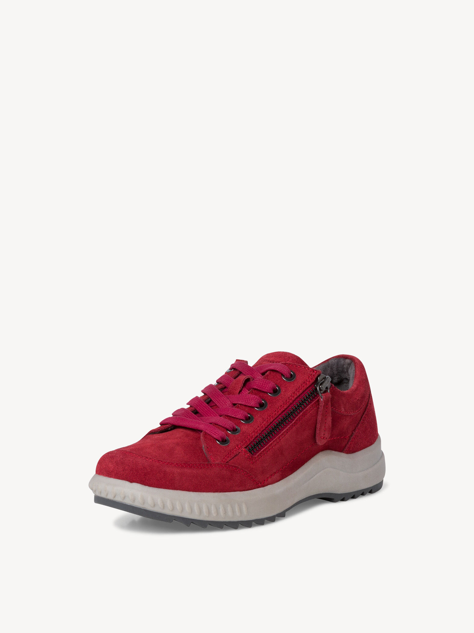 Derbie en cuir - rouge