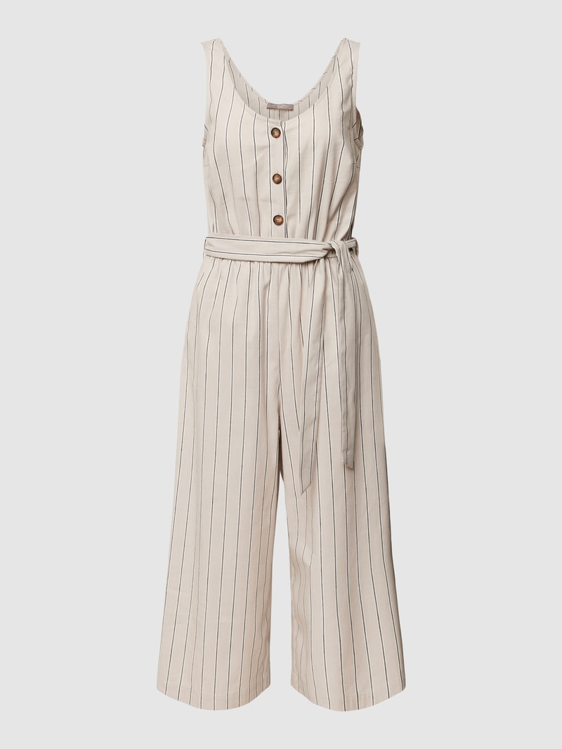 Jumpsuit mit Streifenmuster in sand