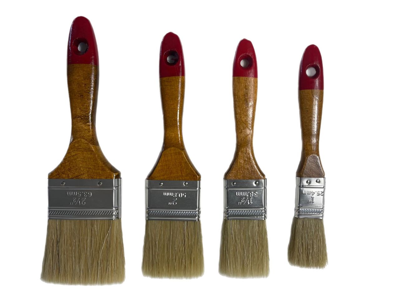 Vago-Tools Lasurpinsel Flachpinsel Pinselset 24 tlg Set Lackpinsel 25/38/50/63mm