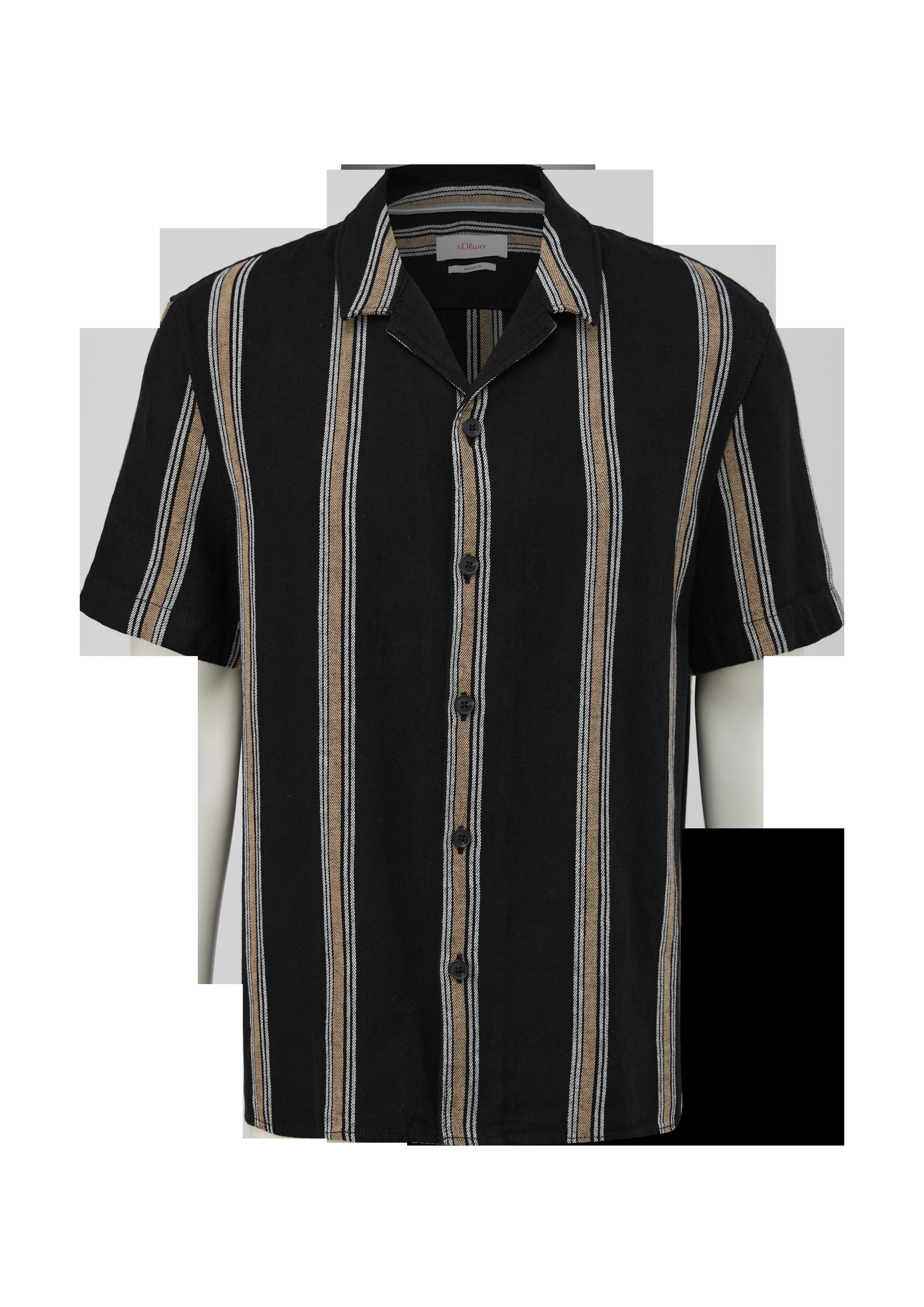 Relaxed: Kurzarmhemd im Streifen-Design  2131003-99G7