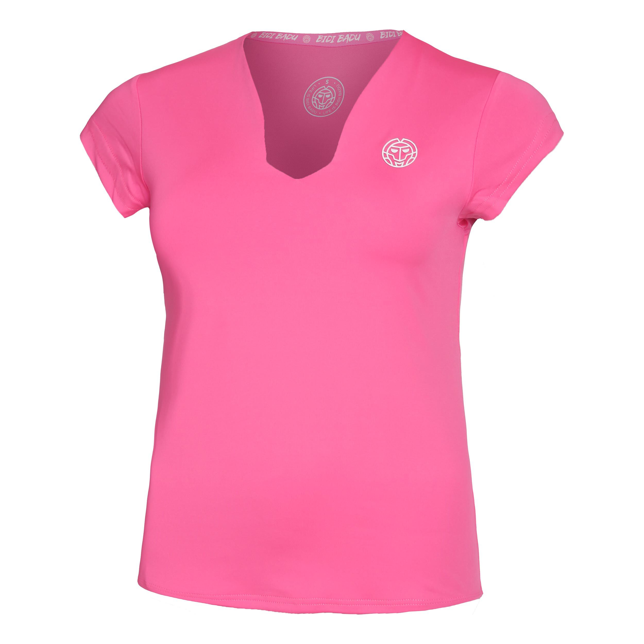 Bella 2.0 Tech V-Neck T-Shirt Damen - Pink, Weiß
