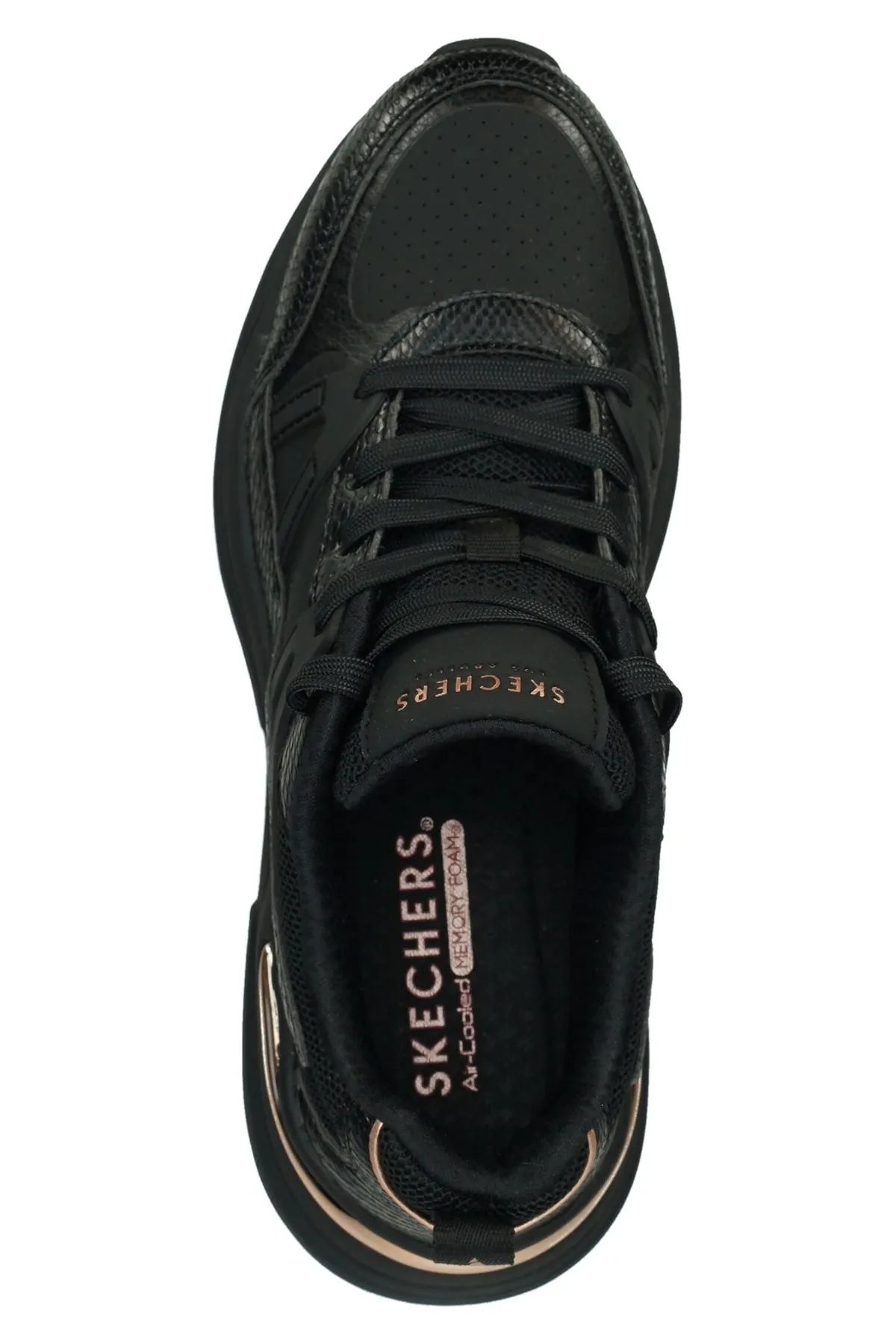 SKECHERS  Sneaker - Schwarz - Flacher Absatz