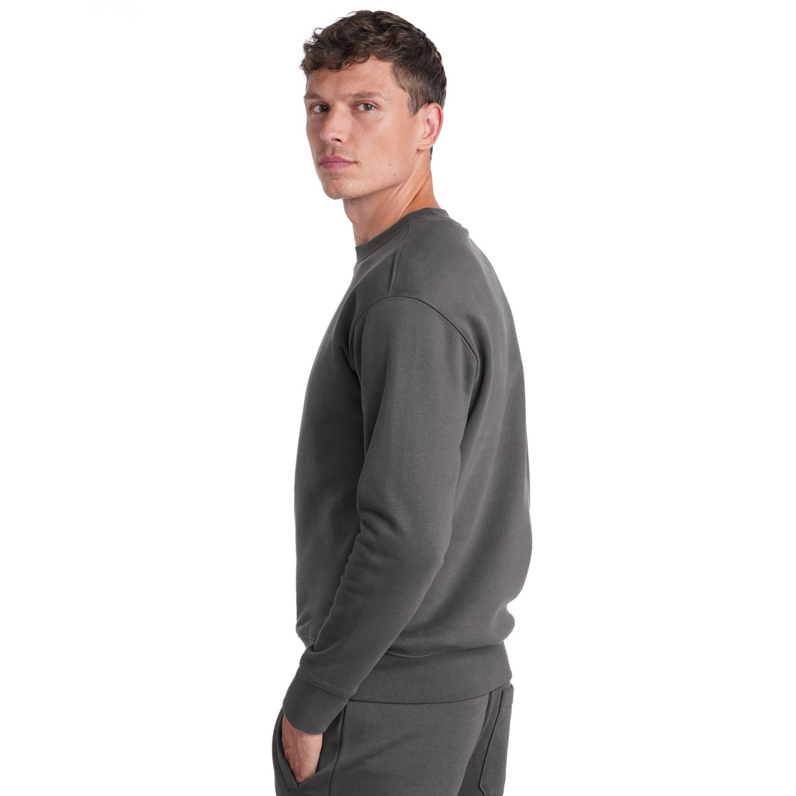 Herren Sweatshirt mit Rundhalsausschnitt