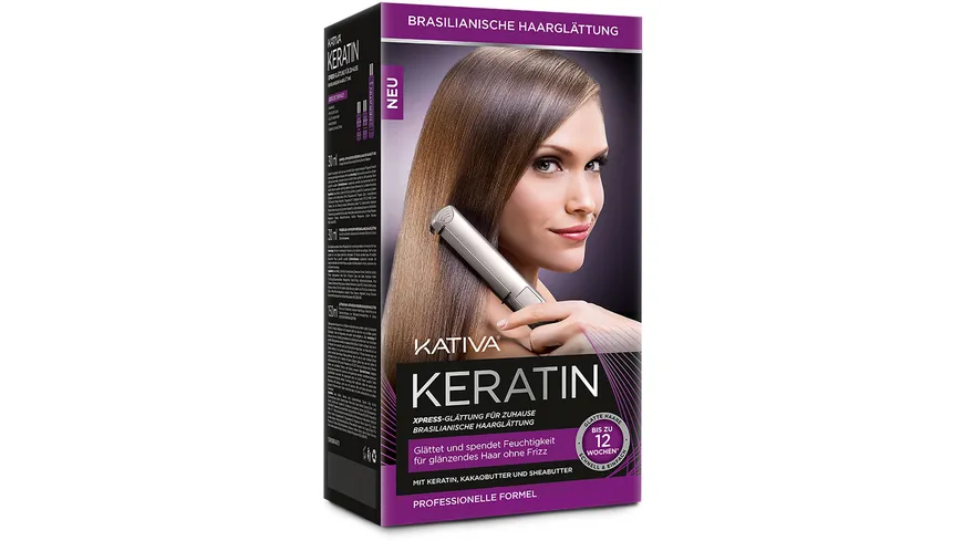 KATIVA Keratin Xpress Haarglättung für Zuhause 210 ml