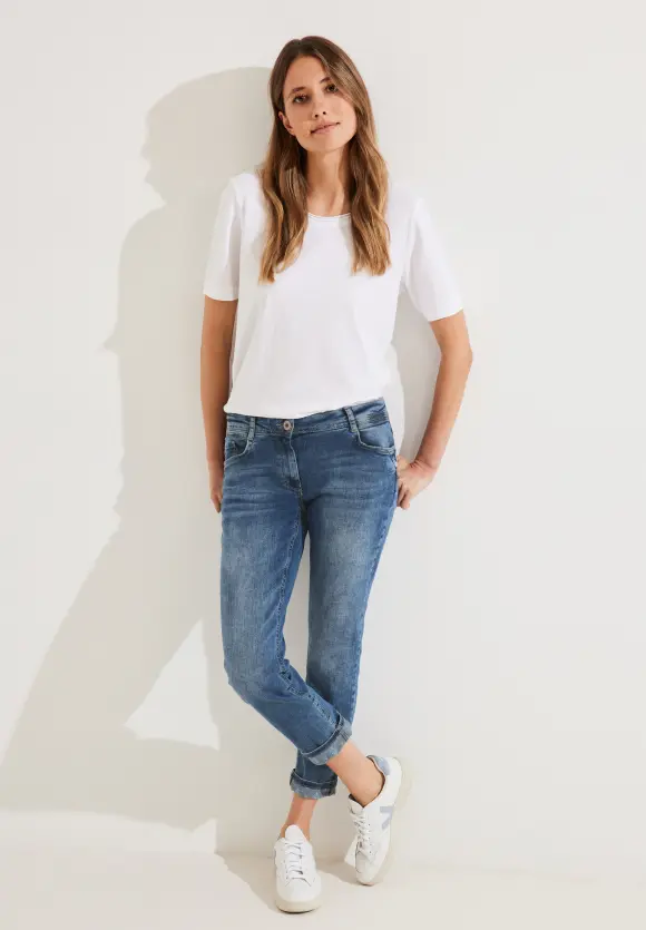 CECIL Loose Fit Jeans in 3/4-Länge