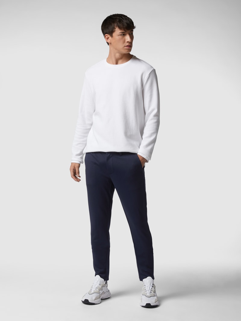Chino mit Stretch-Anteil in dunkelblau