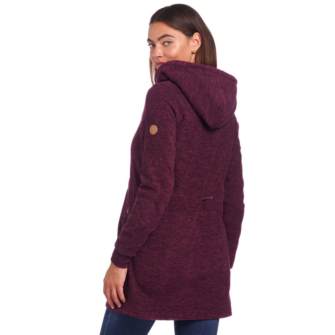 Damen Fleecejacke mit Kapuze