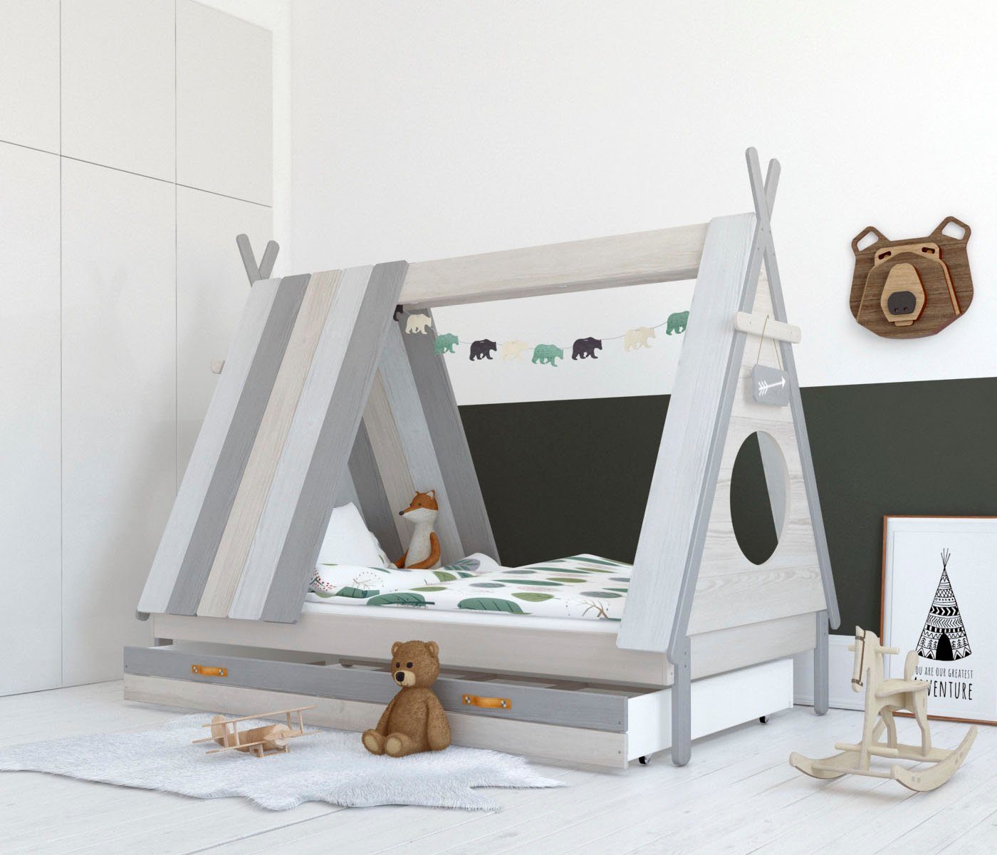 Lüttenhütt Bettschubkasten Drollig, passend zum Bett Drollig