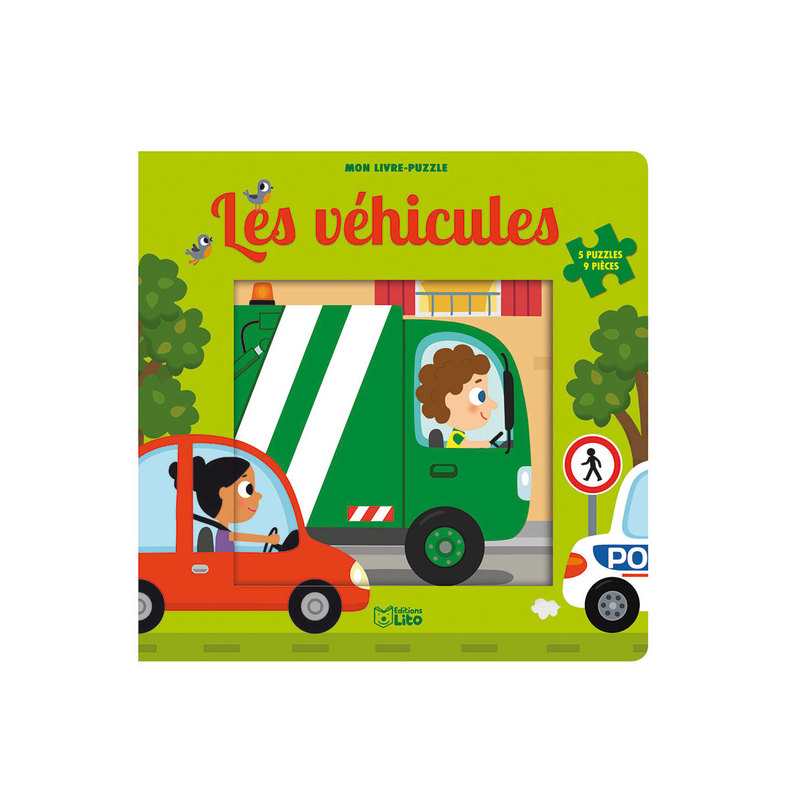 Livre Mon livre puzzle les véhicules - Lito