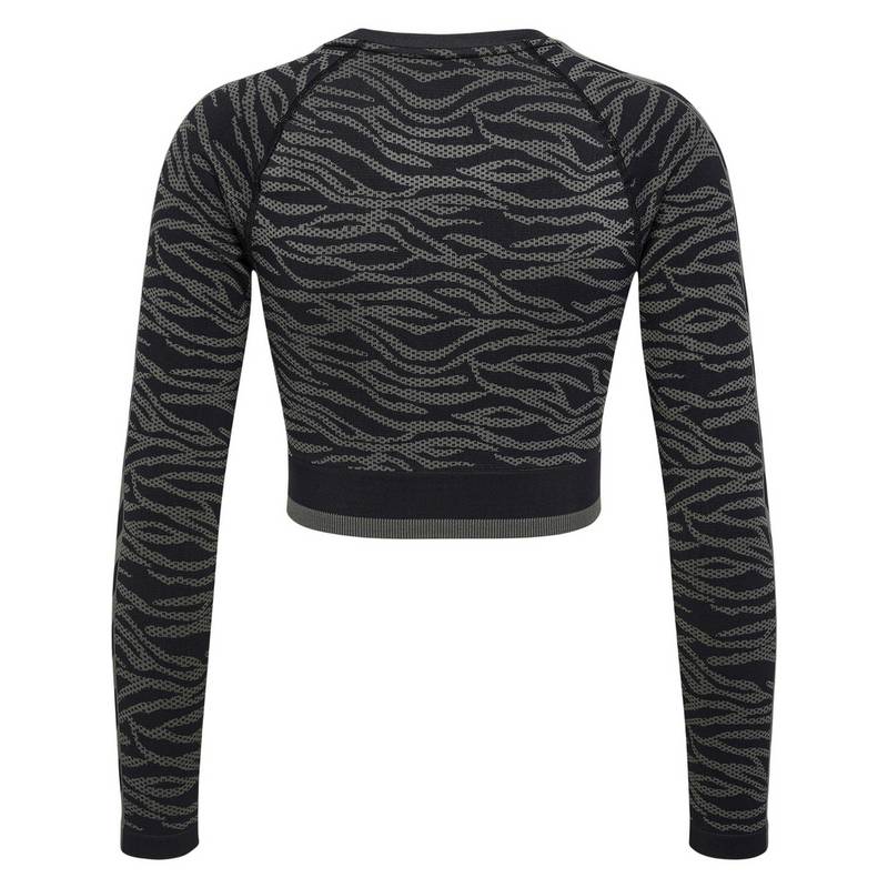 hummel hmlMT SAGA SEAMLESS CROP T-SHIRT LS T-Shirt Damen