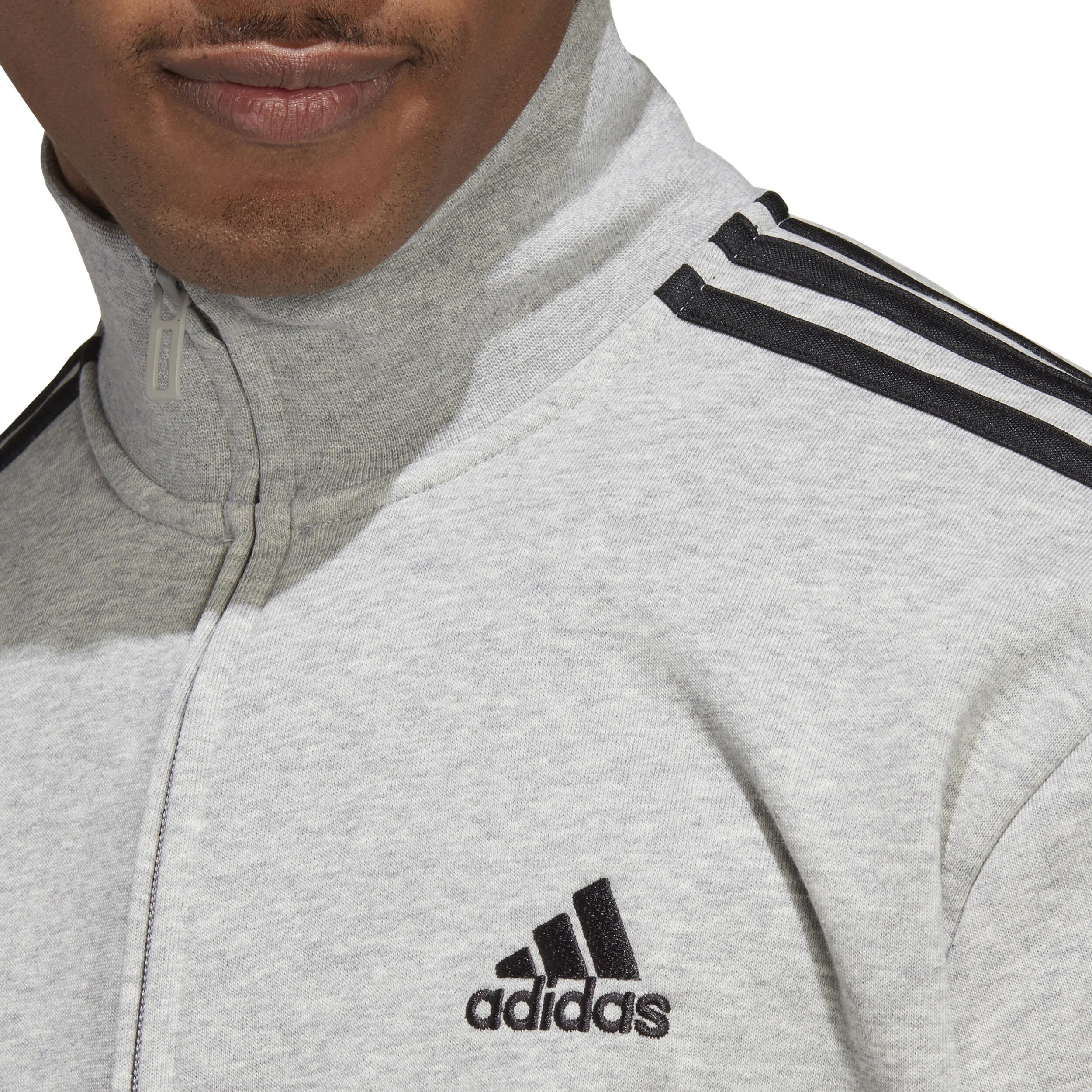 Sportswear Basic 3-Stripes French Terry Trainingsanzug Herren - Grau, Schwarz
