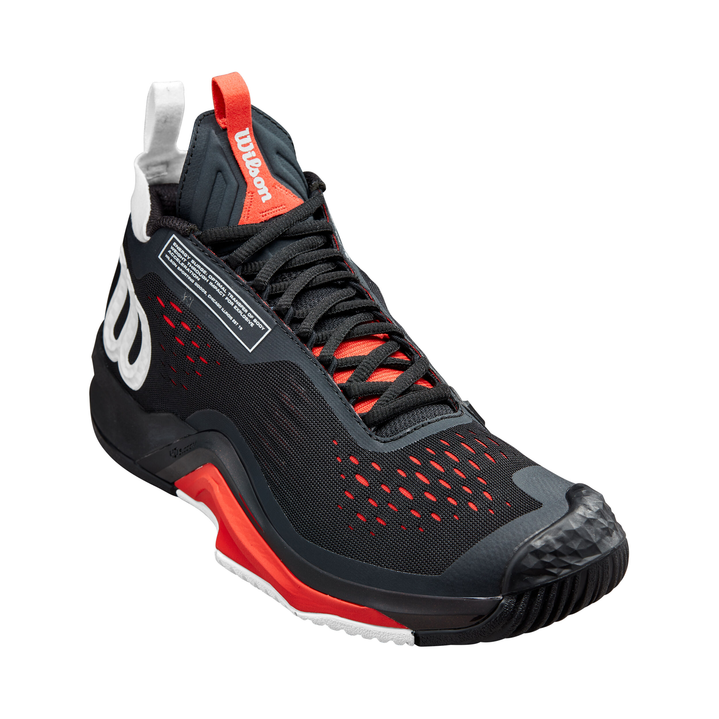 Rush Pro Tour Mid Allcourtschuh Herren - Schwarz, Rot