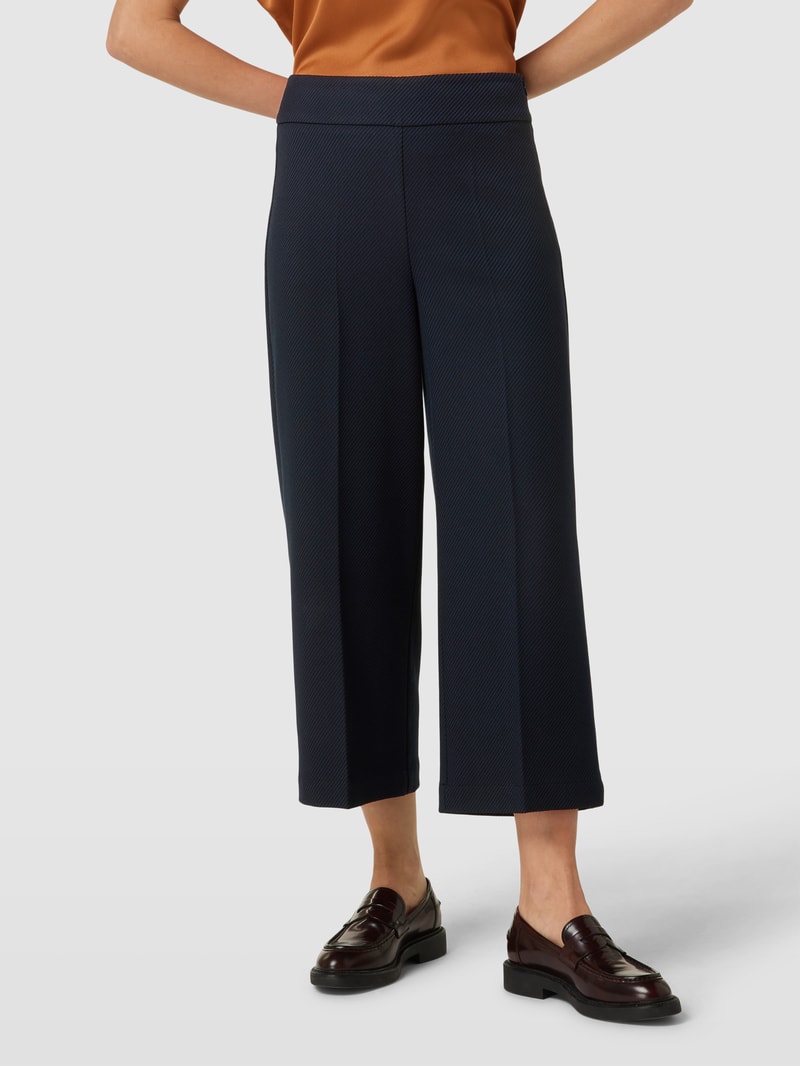 Hose mit fein strukturiertem Muster Modell 'Misha' in marineblau