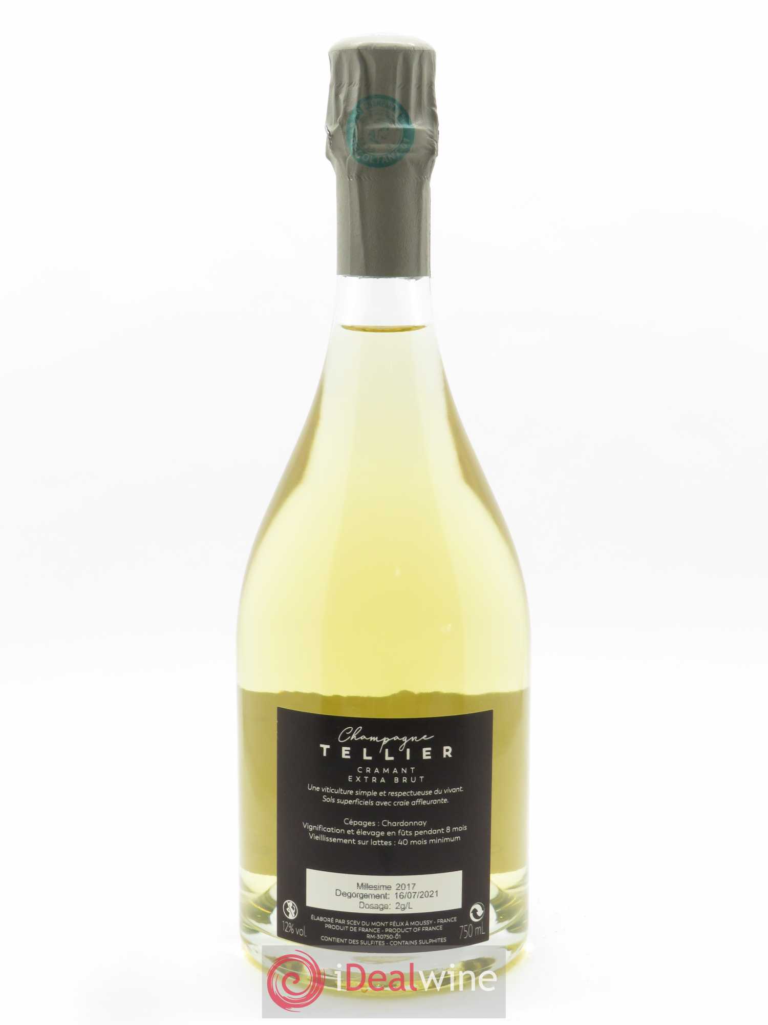 Cramant Blanc de Blancs Extra Brut Tellier  2017 - Lot de 1 Bouteille