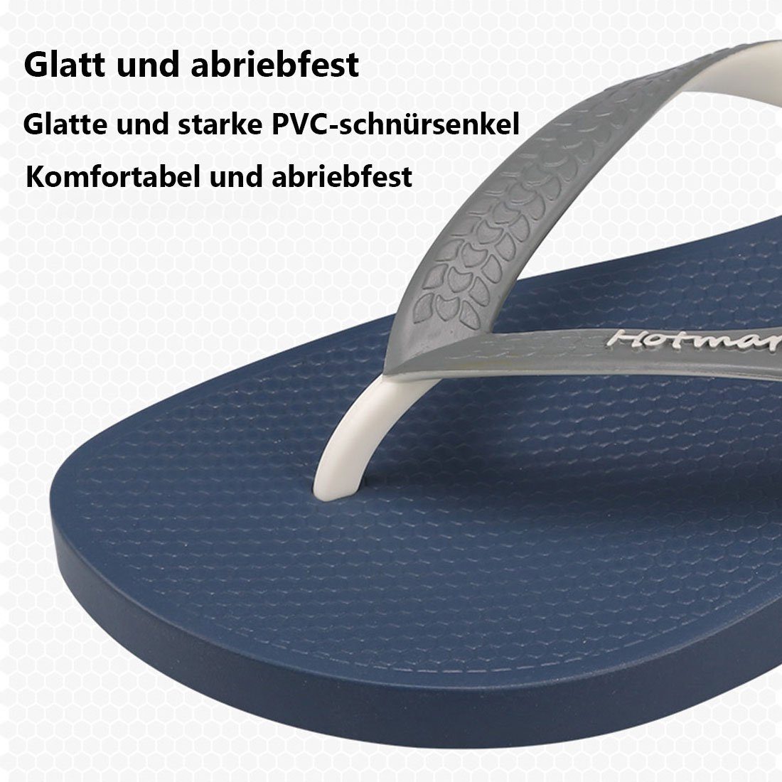 DÖRÖY Rutschfeste Herren-Flip-Flops, Strand-Flip-Flops, modische Sandalen Badesandale