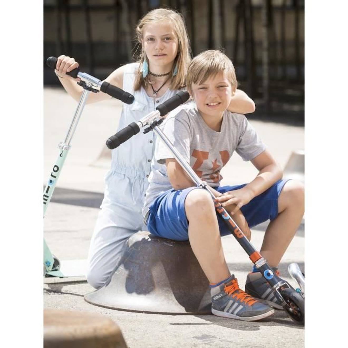 Trottinette pliable – Micro Speed+ Silver blanc