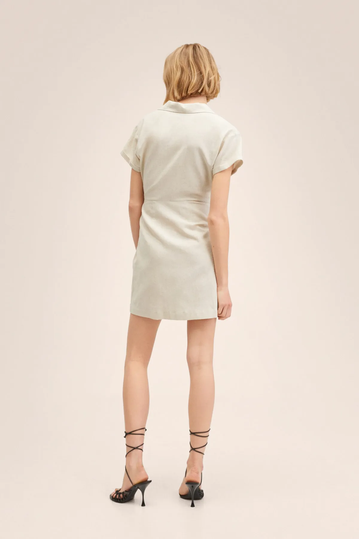 MANGO  Beiges Damenkleid 27097129