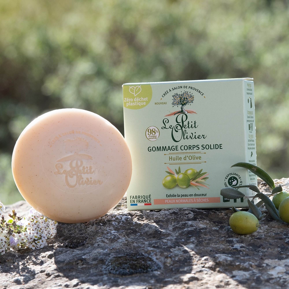 le petit olivier Gommage Corps Solide Huile d'Olive Gommage Corps Solide - Peaux Normales àSèches
