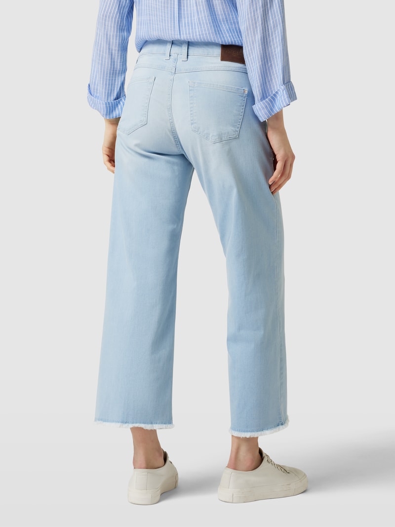 Jeans im 5-Pocket-Design Modell 'LINN FRINGE' in hellblau