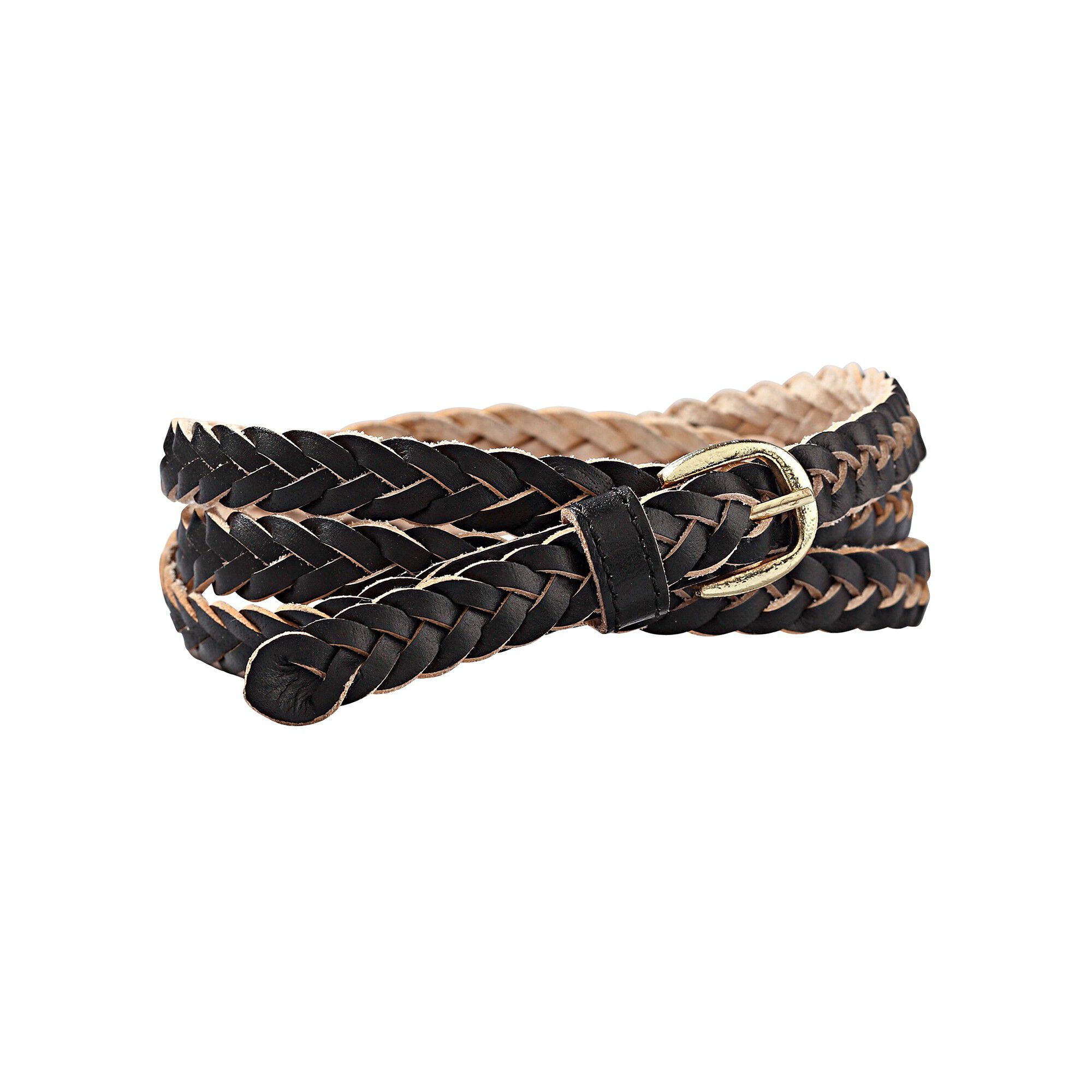 Ceinture tressée cuir