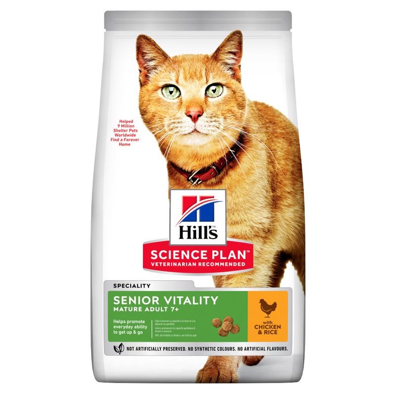 Hill's Science Plan Mature Adult Senior Vitality mit Huhn & Reis zu TOP-Preisen