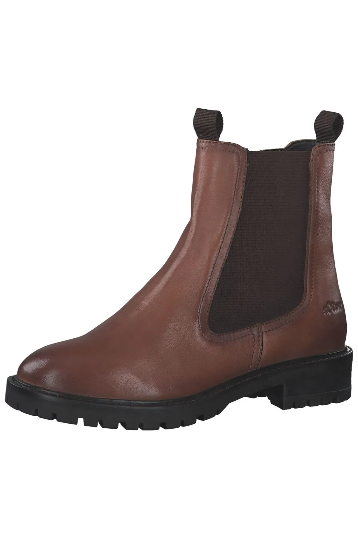 s.Oliver  Stiefelette - Braun - Blockabsatz
