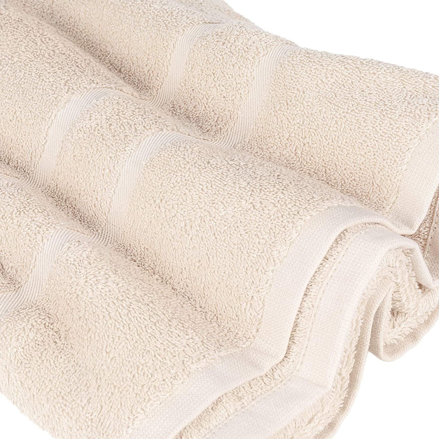 StickandShine Handtuch Set 4x Gästehandtuch 6x Handtücher 4x Duschtücher als SET in verschiedenen Farben (14 Teilig) 100% Baumwolle 500 GSM Frottee 14er Handtuch Pack, 100% Baumwolle 500 GSM