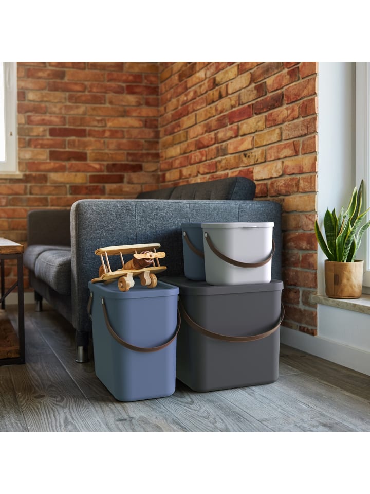 Rotho Albula Aufbewahrungsbox 40l mit Deckel, recyceltem Kunststoff in Cappuccino günstig kaufen onesize